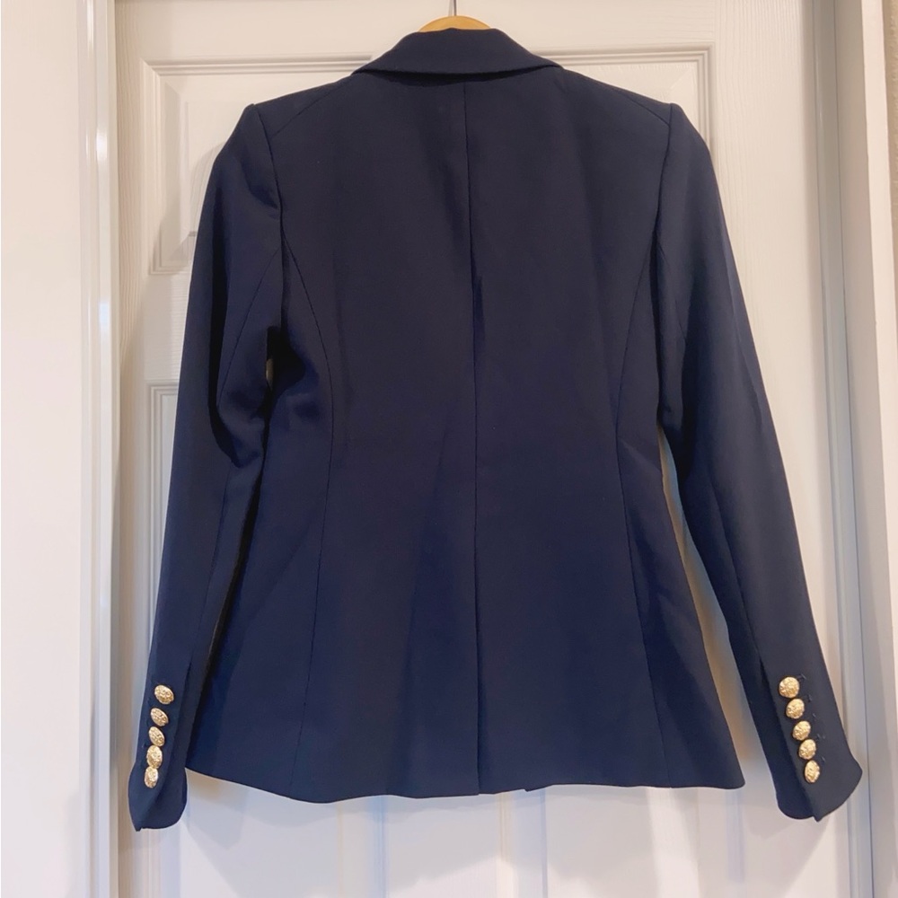 NWT $795 Veronica Beard Miller Dickey Jacket - Navy w/Gold Buttons - Picture 13 of 15